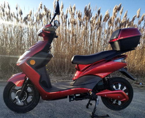 GSI - 500 Watt Wizzer Electric Motor Scooter E-Bike Moped Bicycle With Pedals - YW 182