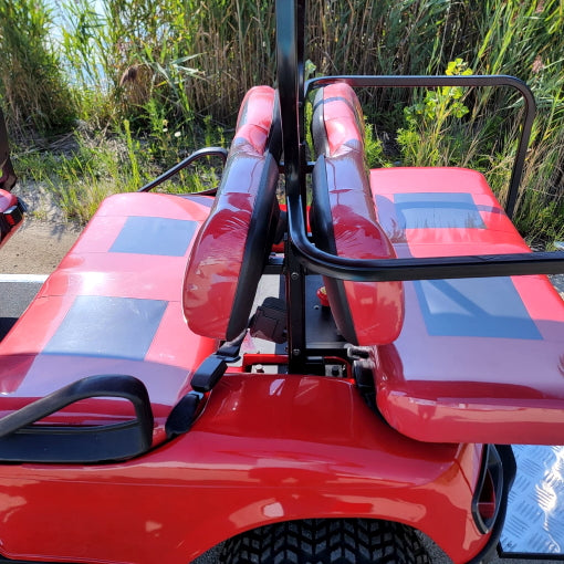6 Passenger WildCat 48v Electric Golf Cart Limo LSV Low Speed Vehicle Six Seater - 48v - Red - BD600