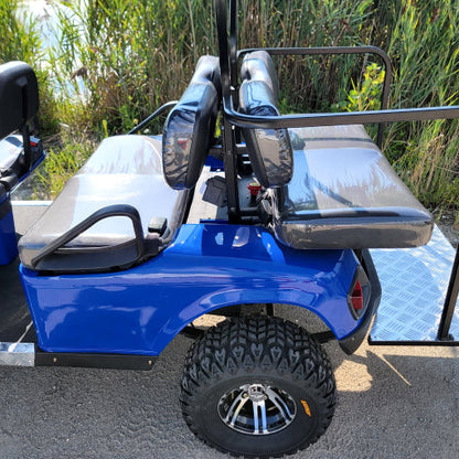 6 Passenger WildCat 48v Electric Golf Cart Limo LSV Low Speed Vehicle Six Seater - 48v - Blue - BD600