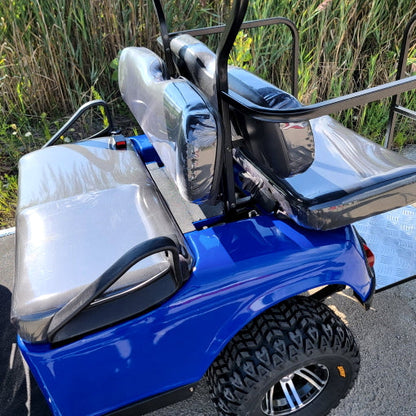 6 Passenger WildCat 48v Electric Golf Cart Limo LSV Low Speed Vehicle Six Seater - 48v - Blue - BD600