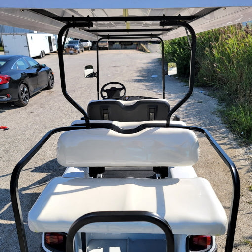 6 Passenger WildCat 48v Electric Golf Cart Limo LSV Low Speed Vehicle Six Seater - 48v - White - BD600