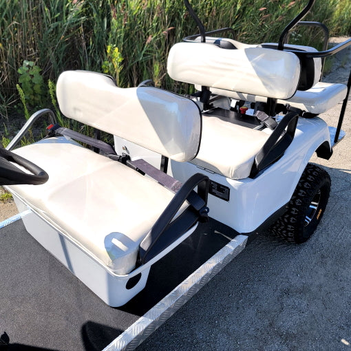 6 Passenger WildCat 48v Electric Golf Cart Limo LSV Low Speed Vehicle Six Seater - 48v - White - BD600