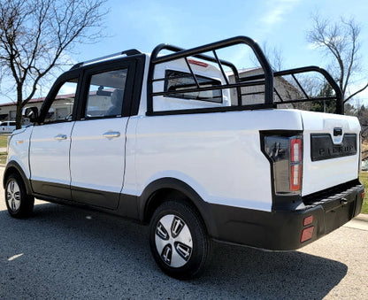 Electric Truck Golf Car 4 Seater LSV Low Speed Vehicle 60v GSI Coco Truck Golf Cart With AC & Heat - White