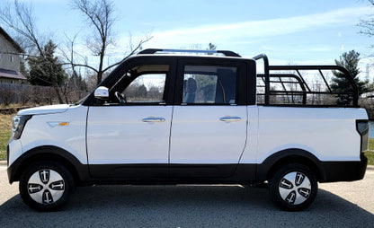 Electric Truck Golf Car 4 Seater LSV Low Speed Vehicle 60v GSI Coco Truck Golf Cart With AC & Heat - White