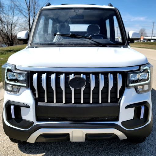 Electric Truck Golf Car 4 Seater LSV Low Speed Vehicle 60v GSI Coco Truck Golf Cart With AC & Heat - White