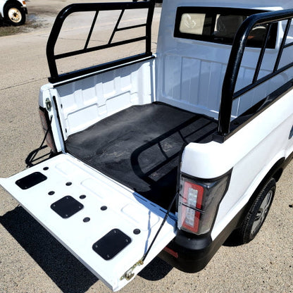 Electric Truck Golf Car 4 Seater LSV Low Speed Vehicle 60v Coco Truck Golf Cart With AC & Heat - White