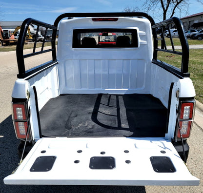 Electric Truck Golf Car 4 Seater LSV Low Speed Vehicle 60v Coco Truck Golf Cart With AC & Heat - White
