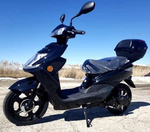 GSI - 500 Watt Wizzer Electric Motor Scooter E-Bike Moped Bicycle With Pedals - YW 182