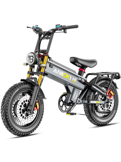 Aniioki | A8 Pro Max Dual Motor Fat Tire E-Bike | 60V AWD - 60V 80Ah