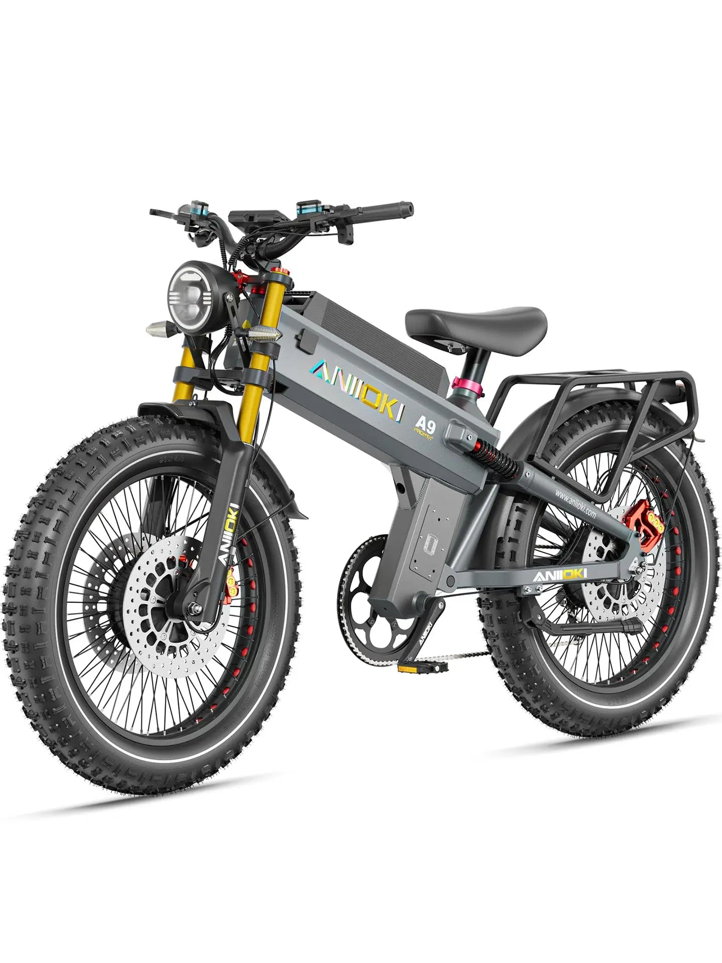 Aniioki | A9 Pro Max Dual Motor Fat Tire E-Bike | 60V AWD - 60V 70Ah Aurora Blue