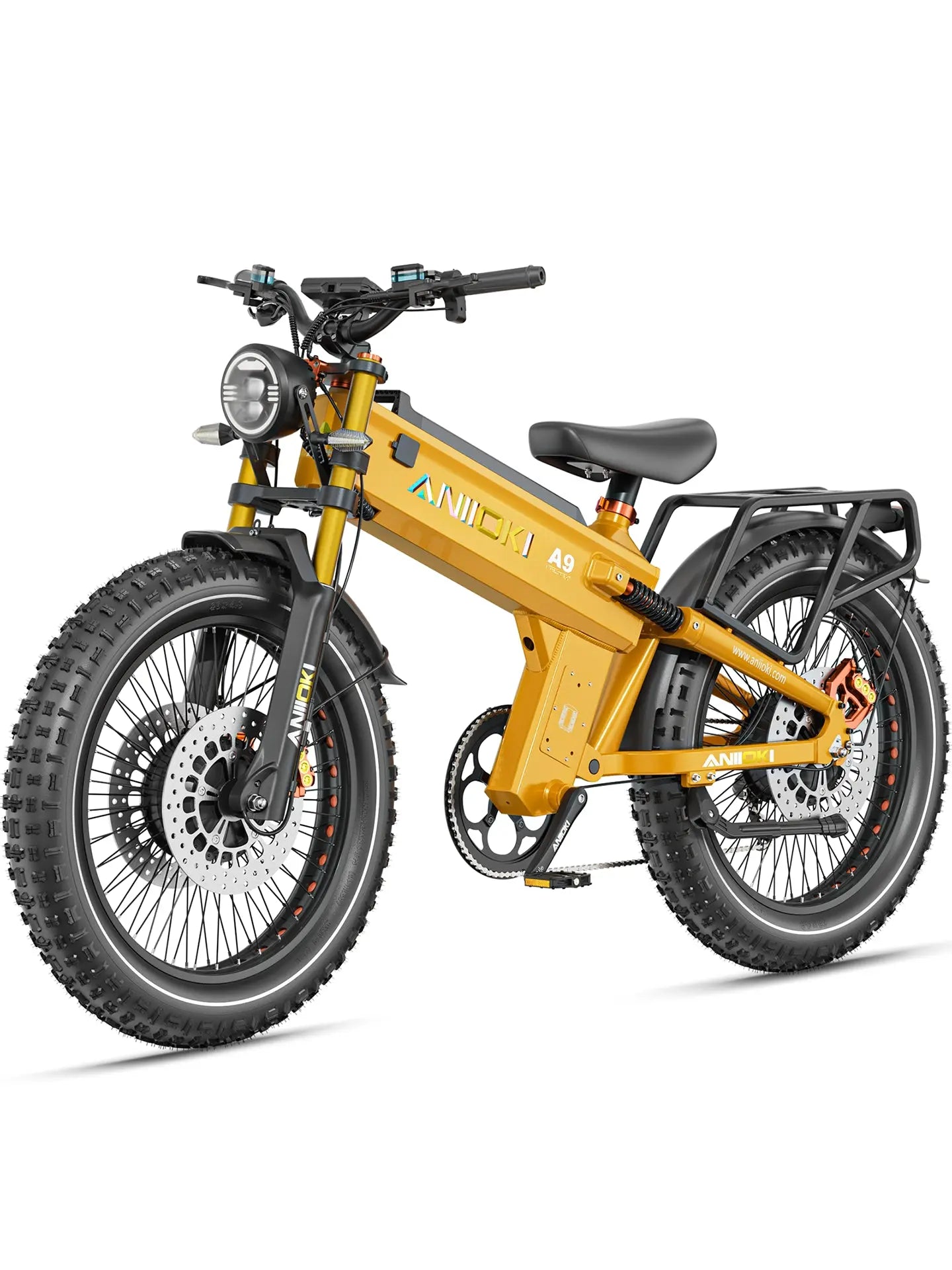 Aniioki | A9 Pro Max Dual Motor Fat Tire E-Bike | 60V AWD - 60V 70Ah Army Green