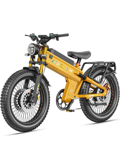 Aniioki | A9 Pro Max Dual Motor Fat Tire E-Bike | 60V AWD - 60V 70Ah Aurora Blue