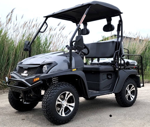 Brand New Gas UTV Hybrid Linhai Big Hammer 200 GVX Side by Side UTV With Custom Rims/Tires - Gray