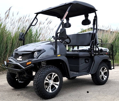 Brand New Gas UTV Hybrid Linhai Big Hammer 200 GVX Side by Side UTV With Custom Rims/Tires - Gray