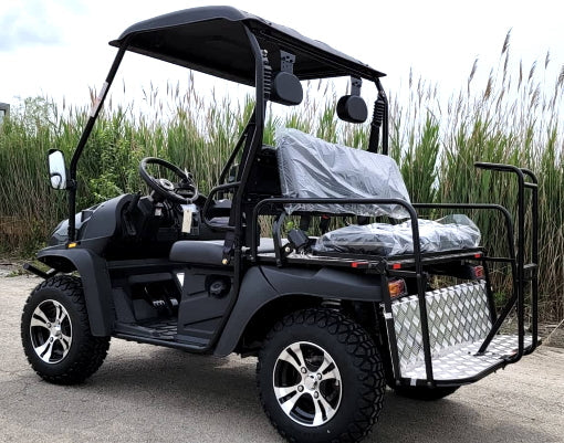 Brand New Gas UTV Hybrid Linhai Big Hammer 200 GVX Side by Side UTV With Custom Rims/Tires - Gray