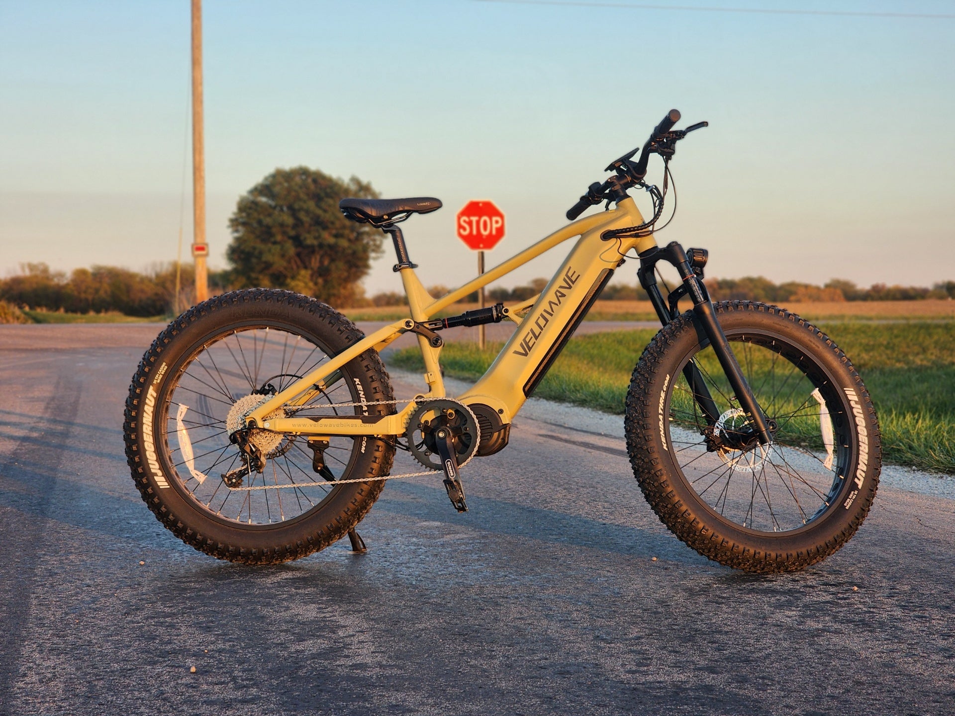 Velowave Brawny XM MTB Fat Tire Electric Mountain Bike - 48V 20Ah 1000W, 37MPH, Range 75 miles, hydraulic brakes - 100% Financing Available!