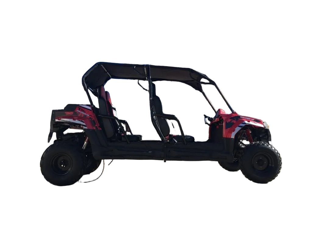 TrailMaster Challenger 4-200 4 seater UTV side-by-side Deluxe Extended Model for Adults & Teens
