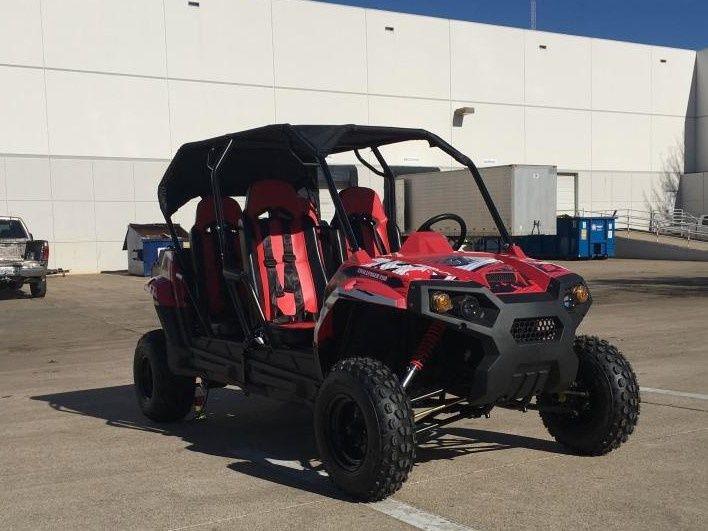 TrailMaster Challenger 4-200 4 seater UTV side-by-side Deluxe Extended Model for Adults & Teens