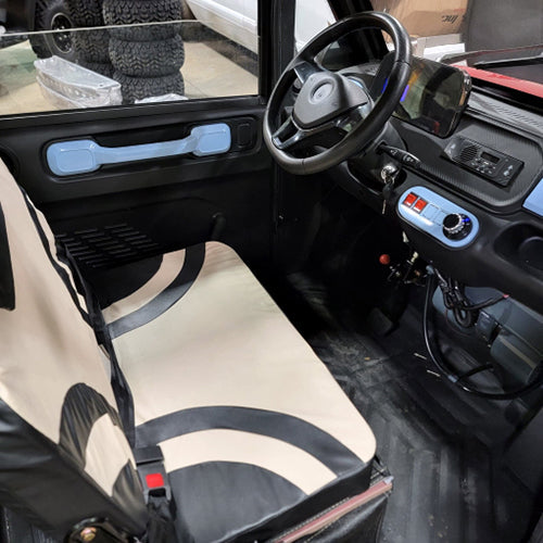 LE Coco Coupe Base Edition Electric Golf Car Small LSV Low Speed Vehicle Golf Cart 4 Seater 60v Scooter Car - White