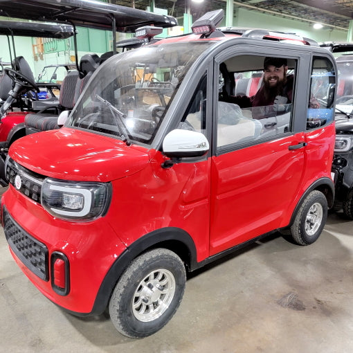 Four Passenger Electric Golf Car Street Legal LSV Low Speed Vehicle Golf Cart 4 Seater 60v Coco Coupe Scooter Car