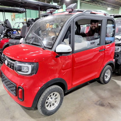 Four Passenger Electric Golf Car Street Legal LSV Low Speed Vehicle Golf Cart 4 Seater 60v Coco Coupe Scooter Car