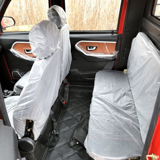 Electric Truck Golf Car 4 Seater LSV Low Speed Vehicle 60v GSI Coco Truck Golf Cart With AC & Heat - White