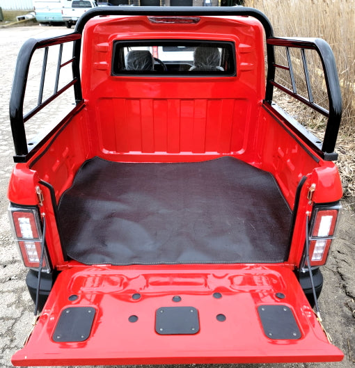 Limited Edition Electric Truck Golf Car 4 Seater LSV Low Speed Vehicle 60v Coco Truck Golf Cart With AC & Heat - Red