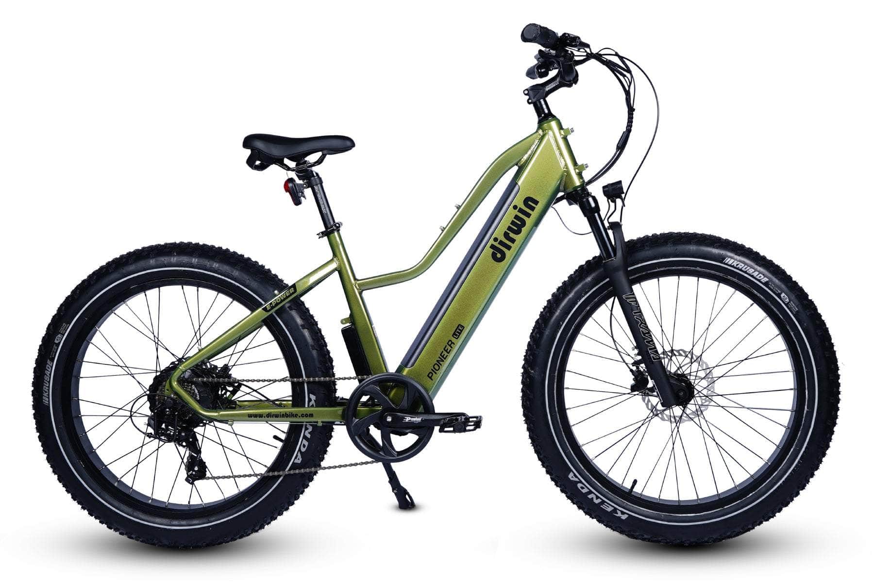 Dirwin Bike Pioneer Lite Fat Tire Electric Bike 750W 80Nm 26MPH MAX - 100% Financing Available!