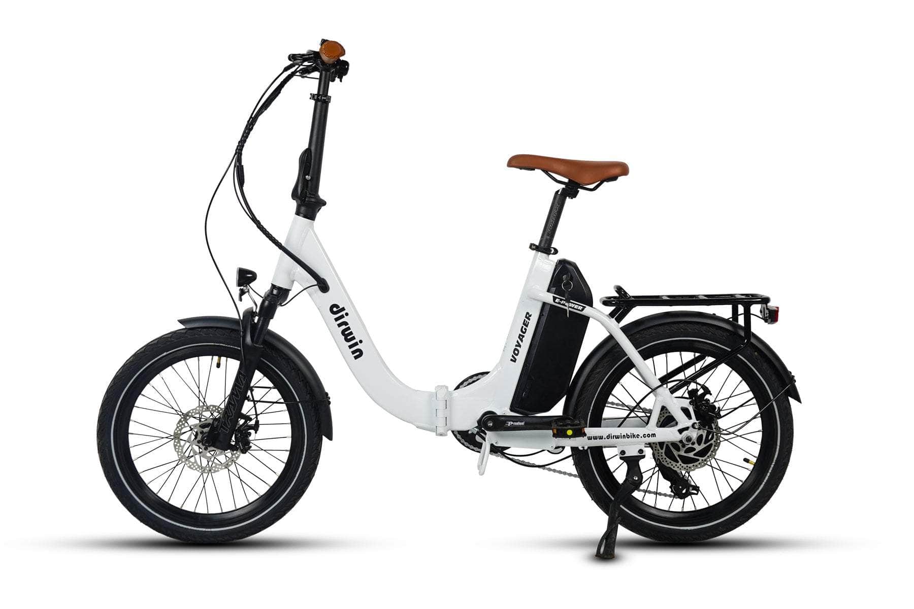 Dirwin Voyager Folding Electric Bike  - 500W 48V 12.8Ah 26MPH Shimano 7-speed hydraulic suspension - 100% Financing Available!