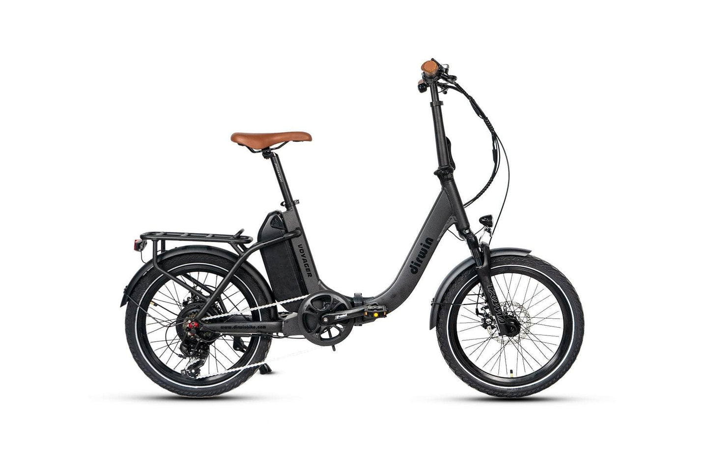 Dirwin Voyager Folding Electric Bike  - 500W 48V 12.8Ah 26MPH Shimano 7-speed hydraulic suspension - 100% Financing Available!