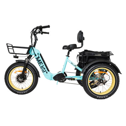 DWMEIGI MG2301-SILVERADO-HD Fat Tire Electric Trike 48V 750W 14Ah, up to 55 Mile Range - 100% Financing Available!