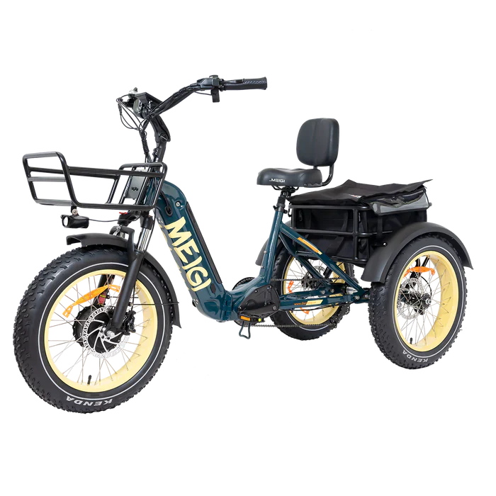 DWMEIGI MG2301-SILVERADO-HD Fat Tire Electric Trike 48V 750W 14Ah, up to 55 Mile Range - 100% Financing Available!