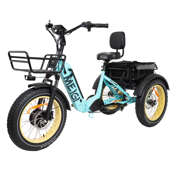 DWMEIGI MG2301-SILVERADO-HD Fat Tire Electric Trike 48V 750W 14Ah, up to 55 Mile Range - 100% Financing Available!