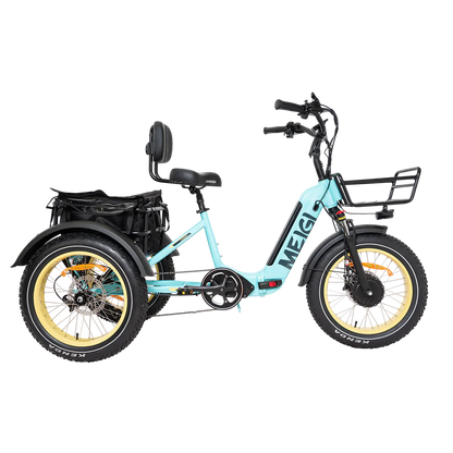 DWMEIGI MG2301-SILVERADO-HD Fat Tire Electric Trike 48V 750W 14Ah, up to 55 Mile Range - 100% Financing Available!