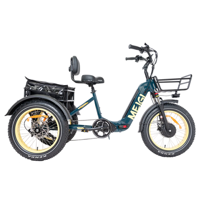 DWMEIGI MG2301-SILVERADO-HD Fat Tire Electric Trike 48V 750W 14Ah, up to 55 Mile Range - 100% Financing Available!