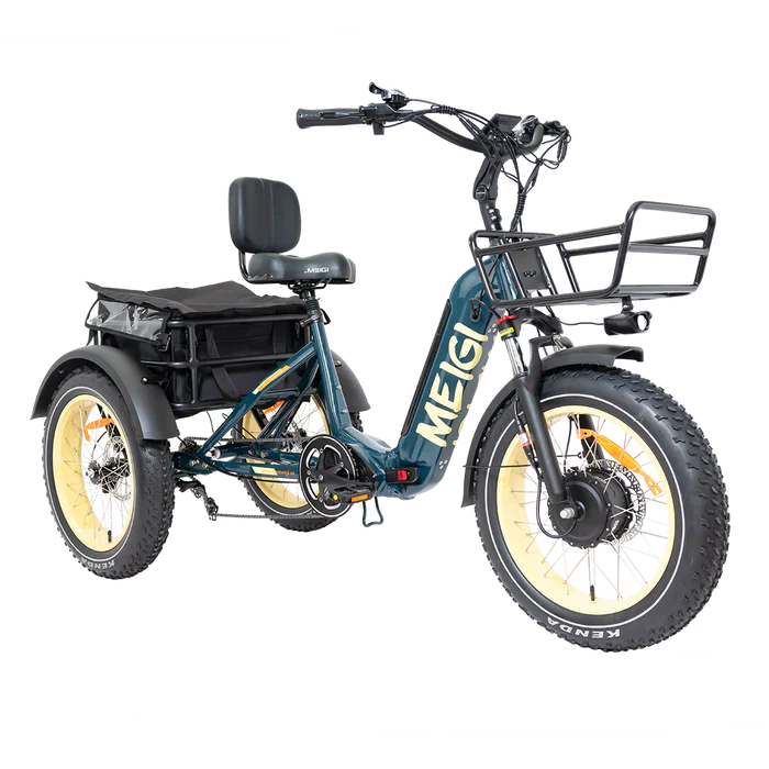 DWMEIGI MG2301-SILVERADO-HD Fat Tire Electric Trike 48V 750W 14Ah, up to 55 Mile Range - 100% Financing Available!