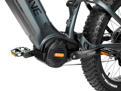 Velowave Brawny XM MTB Fat Tire Electric Mountain Bike - 48V 20Ah 1000W, 37MPH, Range 75 miles, hydraulic brakes - 100% Financing Available!