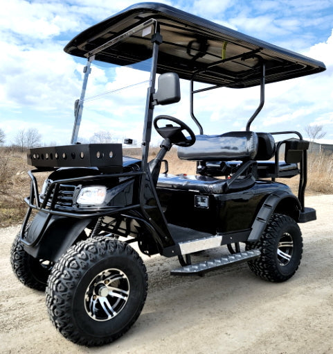 Brand New 48v Electric Golf Cart Lifted & Loaded eMACHINE - Black