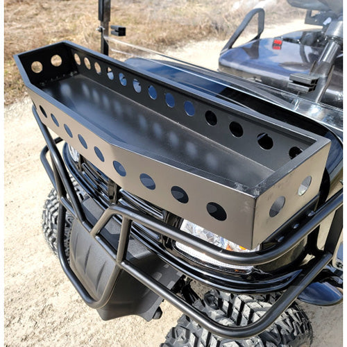 New 48v Electric Golf Cart Lifted & Loaded eMACHINE - RED Street Ready Light Package & Flip Seat