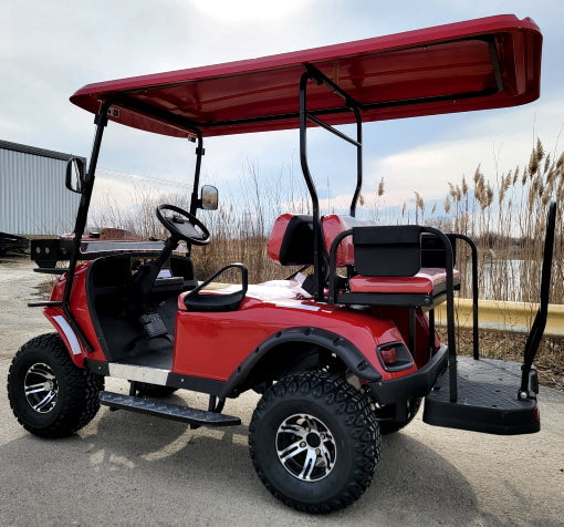 Brand New 48v Electric Golf Cart Lifted & Loaded eMACHINE - RED