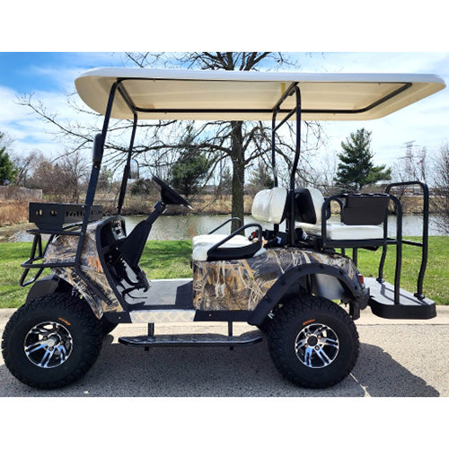 Brand New 48v Electric Golf Cart Lifted & Loaded eMACHINE - TREE CAMO