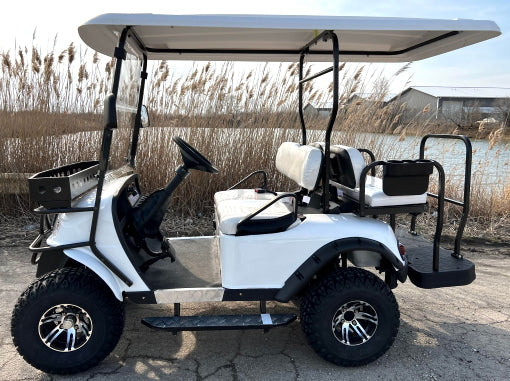 Brand New 48v Electric Golf Cart Lifted & Loaded eMACHINE - WHITE