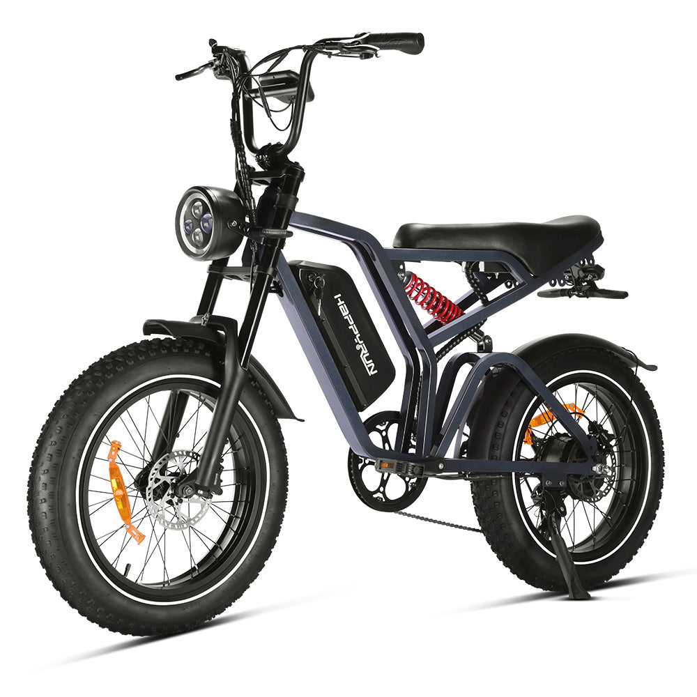 HappyRun | G60 Pro Moped-Style Electric Bike 1000W Fat Tire Off-Road