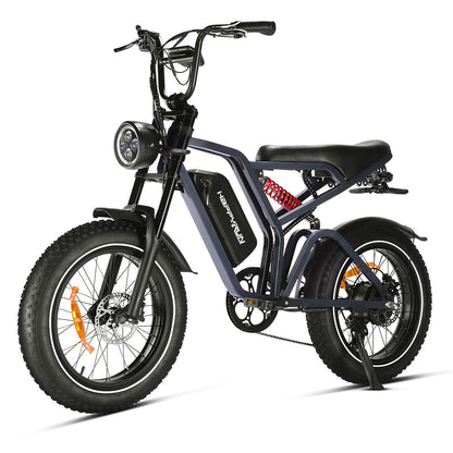 HappyRun | G60 Pro Moped-Style Electric Bike 1000W Fat Tire Off-Road