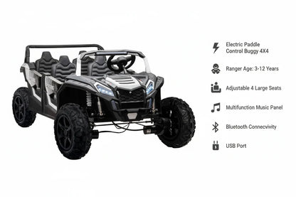 Kids Ride On 4 Seater Car 4x4 BUGGY Age 3 -12