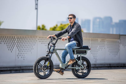 EUNORAU FLASH Electric Bike - 52V 16Ah 750-1000W, Full Suspension, Range up to 220 miles!, Max Capacity 440lbs - 100% Financing Available!