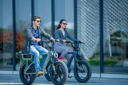 EUNORAU FLASH Electric Bike - 52V 16Ah 750-1000W, Full Suspension, Range up to 220 miles!, Max Capacity 440lbs - 100% Financing Available!