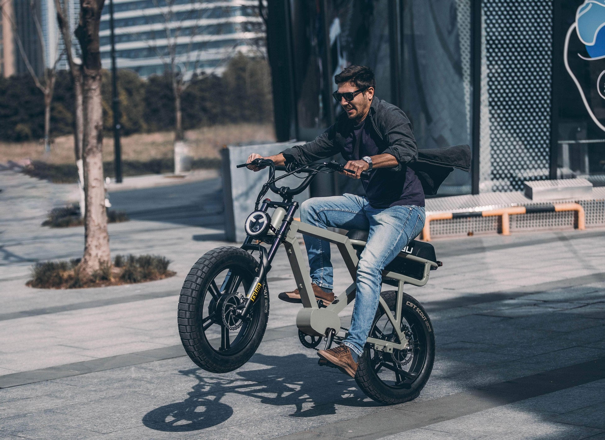 EUNORAU FLASH Electric Bike - 52V 16Ah 750-1000W, Full Suspension, Range up to 220 miles!, Max Capacity 440lbs - 100% Financing Available!