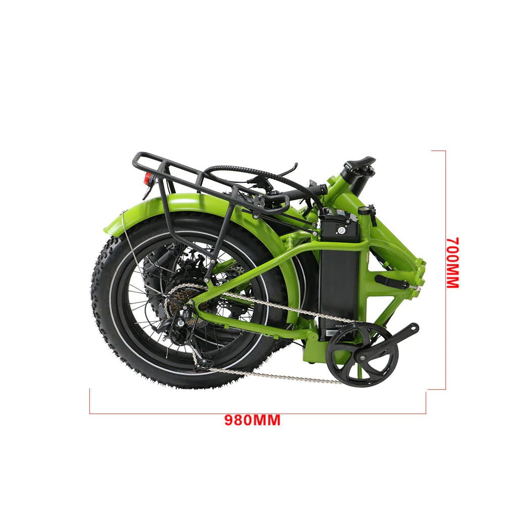 Eunorau E-FAT-MN Fat Tire Electric Bike Folding Frame 48V 500W Hub Motor, Range up to 50 miles - 100% Financing Available!