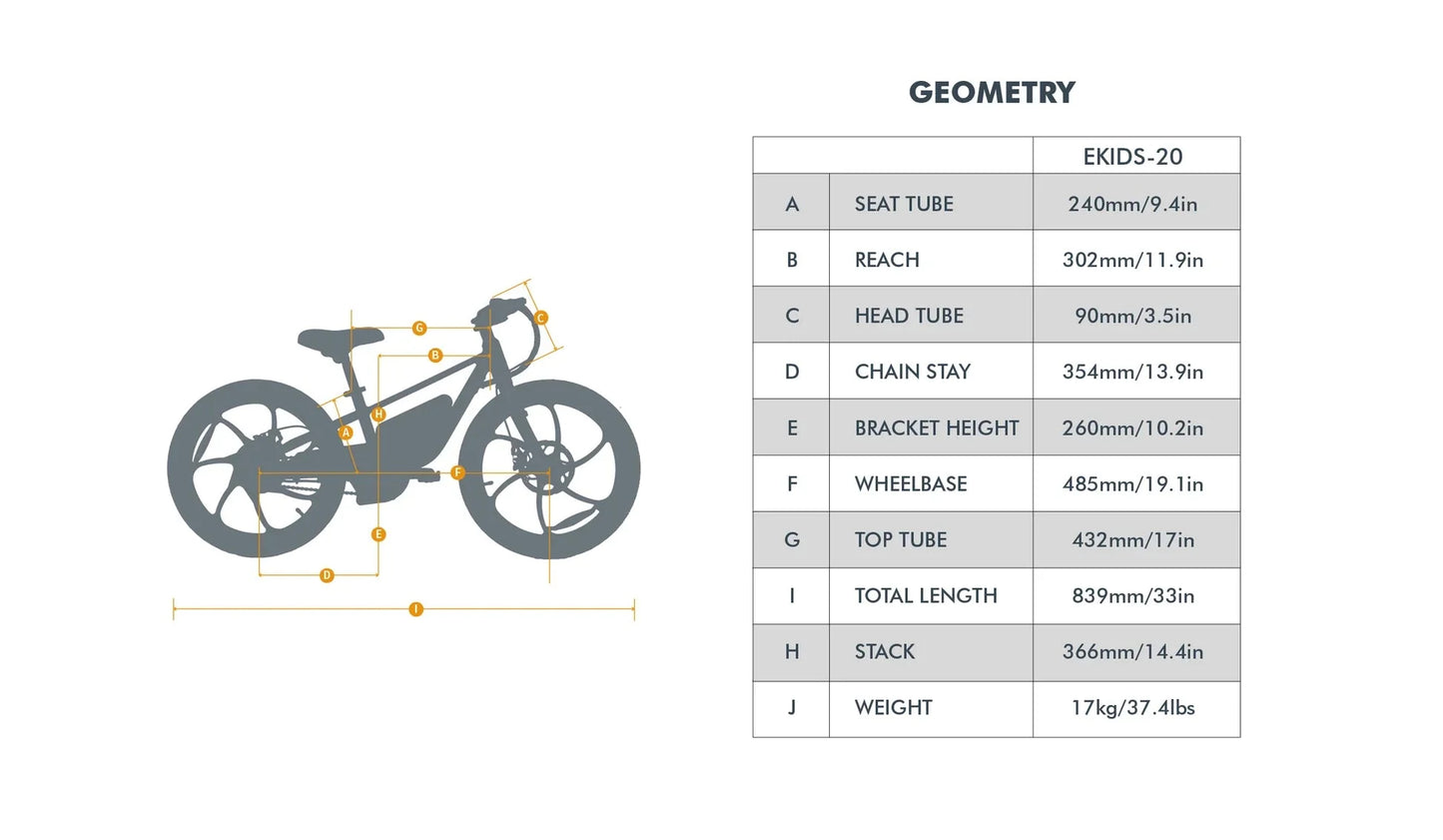 Shipping End of July - Eunorau EKIDS-20 Kids Electric Bike 24V, 10Ah,  250W, Dual Brake System, Hub Motor, Range up to 20 Miles, Top Speed 15.5MPH, Max Load 200 lbs - 100% Financing Available!